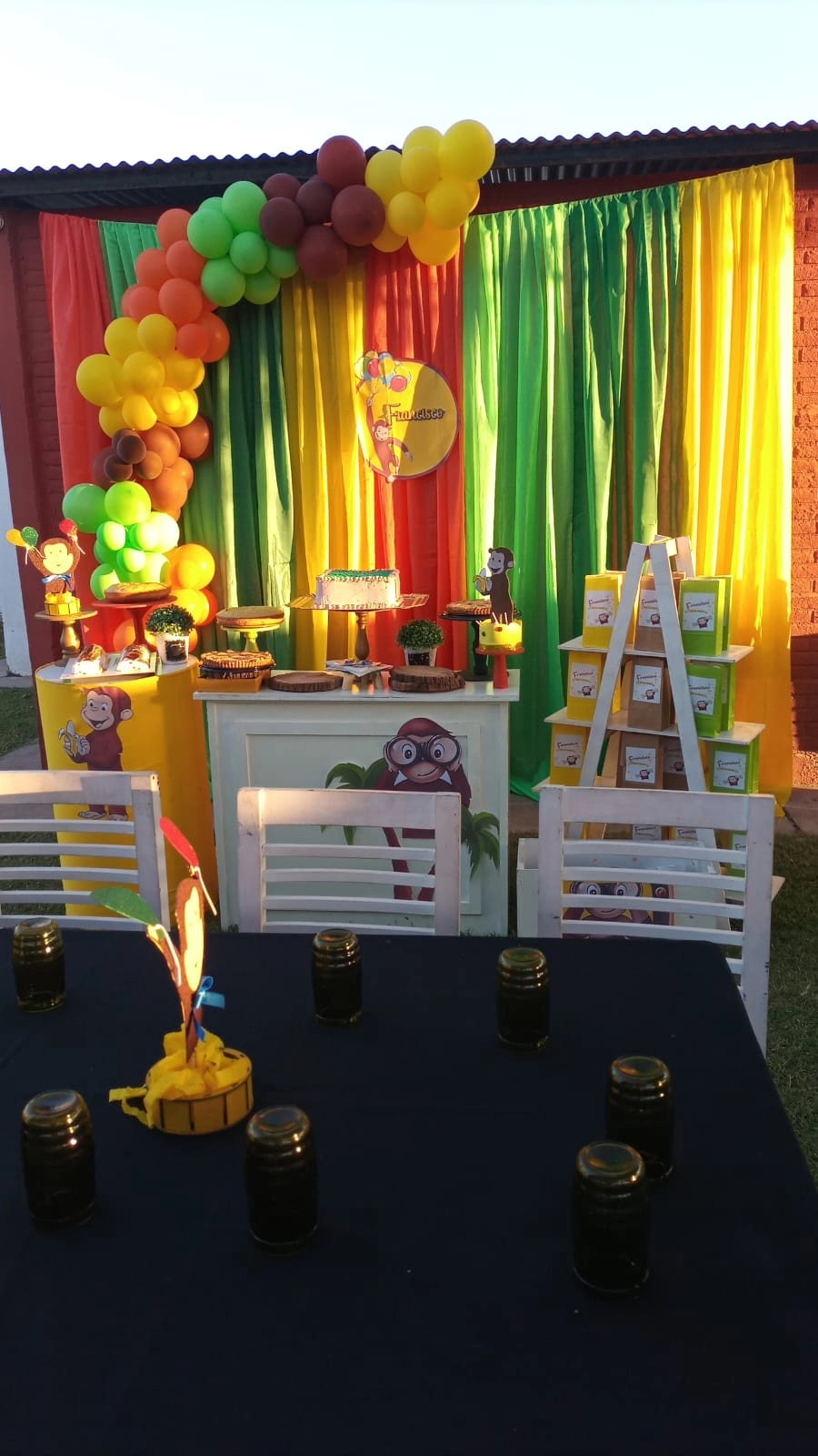 Evening party setup